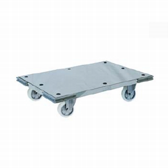 ステンレス製運搬台車 積載有効:440×740ハンドルなし最大許容荷重150kg SR-SUS-SW~