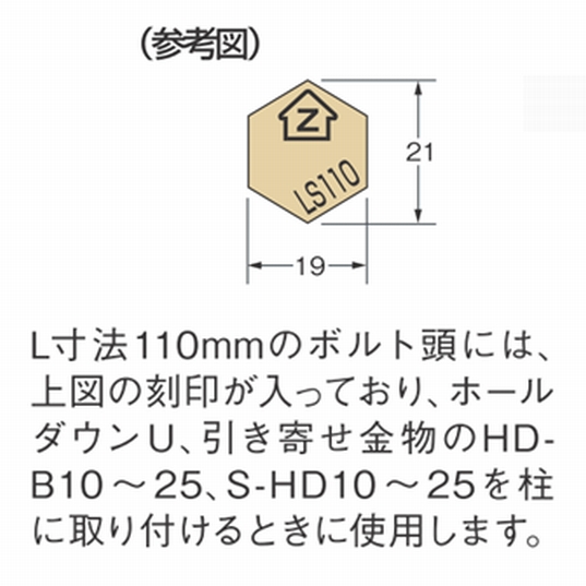 ラグスクリュ-ボルト(M12*頭19)M12×50~