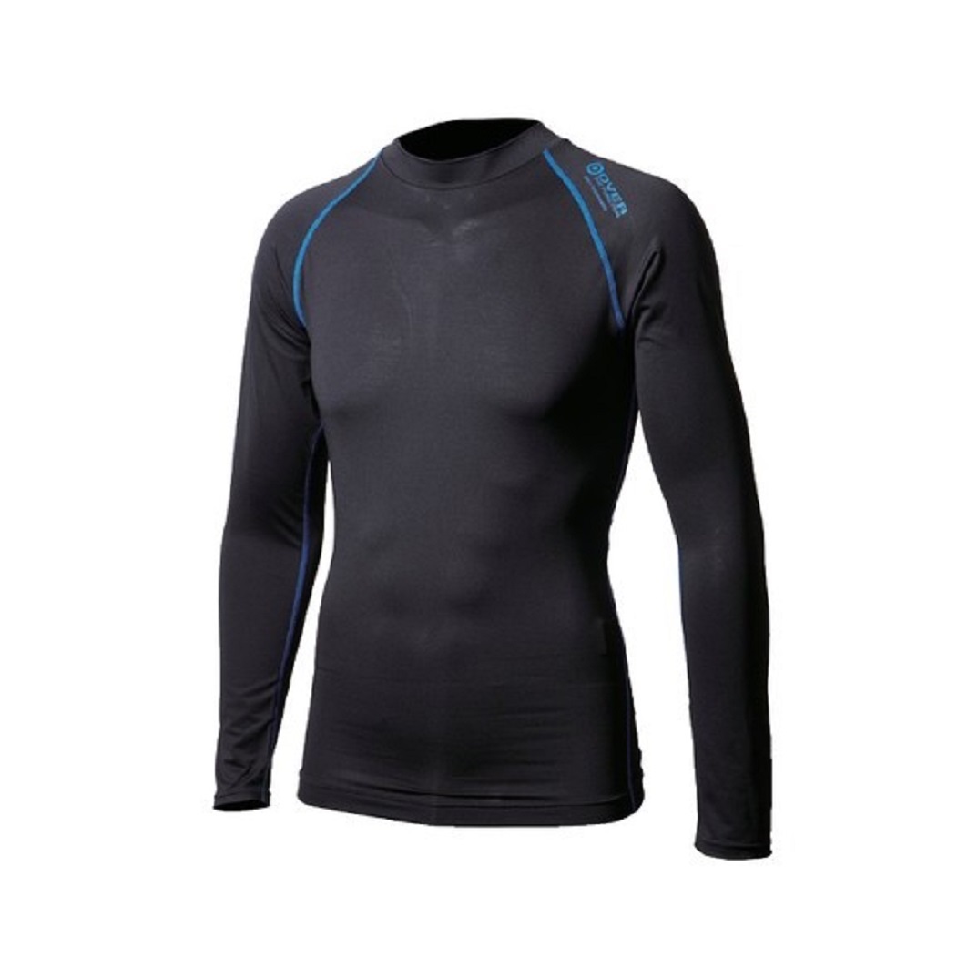 BT アウトラスト ロングスリ-ブ クル-ネックシャツ グレ-×ブラック~