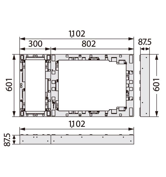 ハウスステップアジャスター1段 CUB-8060-H1 (対応品番CUB-8060S・CUB-8060) 城東テクノ  業務用建材・建築資材の通販サイト【ソニテック】