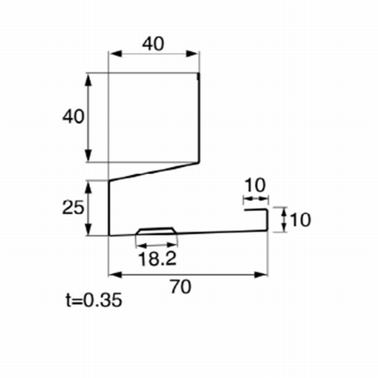 オーバーハング Alc外壁対応タイプ Hkf 4070 30 出幅40mm 3000mm 業務用建材 建築資材の通販サイト ソニテック オーバーハング Alc外壁対応タイプ Hkf 4070 30 出幅40mm 3000mm 業務用建材 建築資材の通販サイト ソニテック