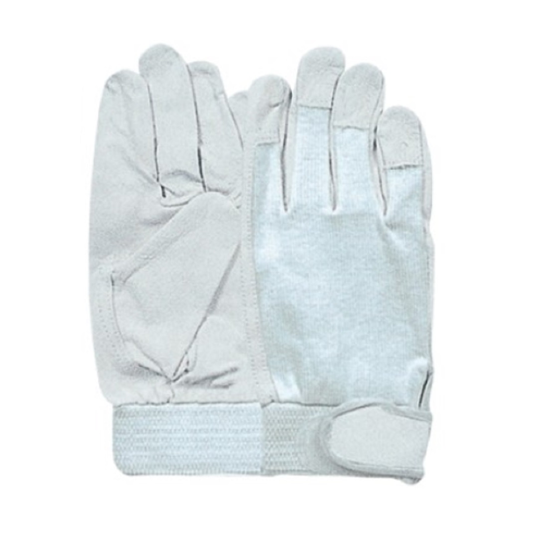 豚革 甲メリヤス マジック付 シロ