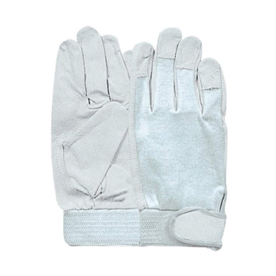 豚革 甲メリヤス マジック付 3双組 シロ