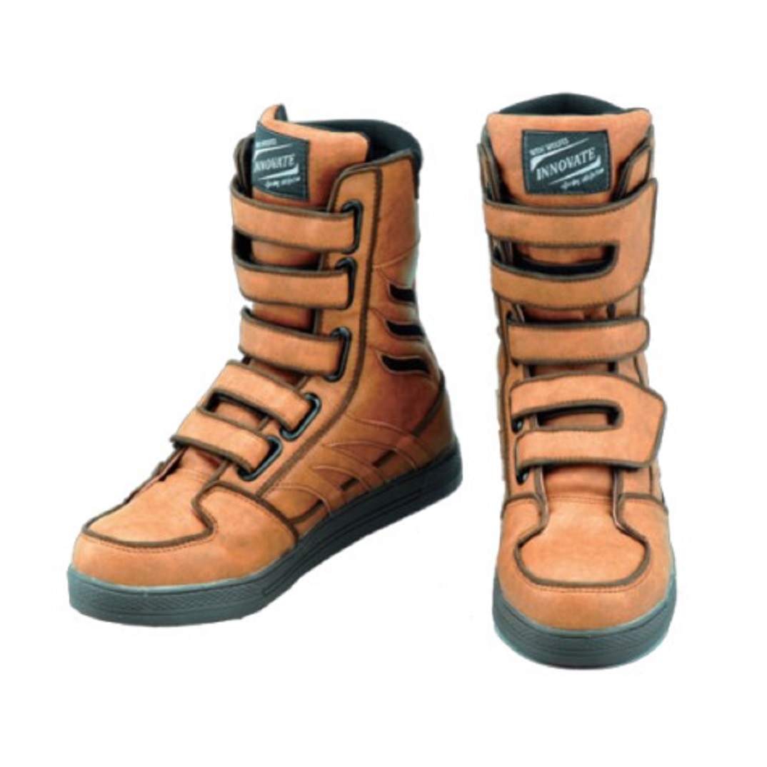 セーフティシューズ ワイドウルブスイノベート ワークブ-ツ マジックベルト WW-571Bシリーズ ブラウン