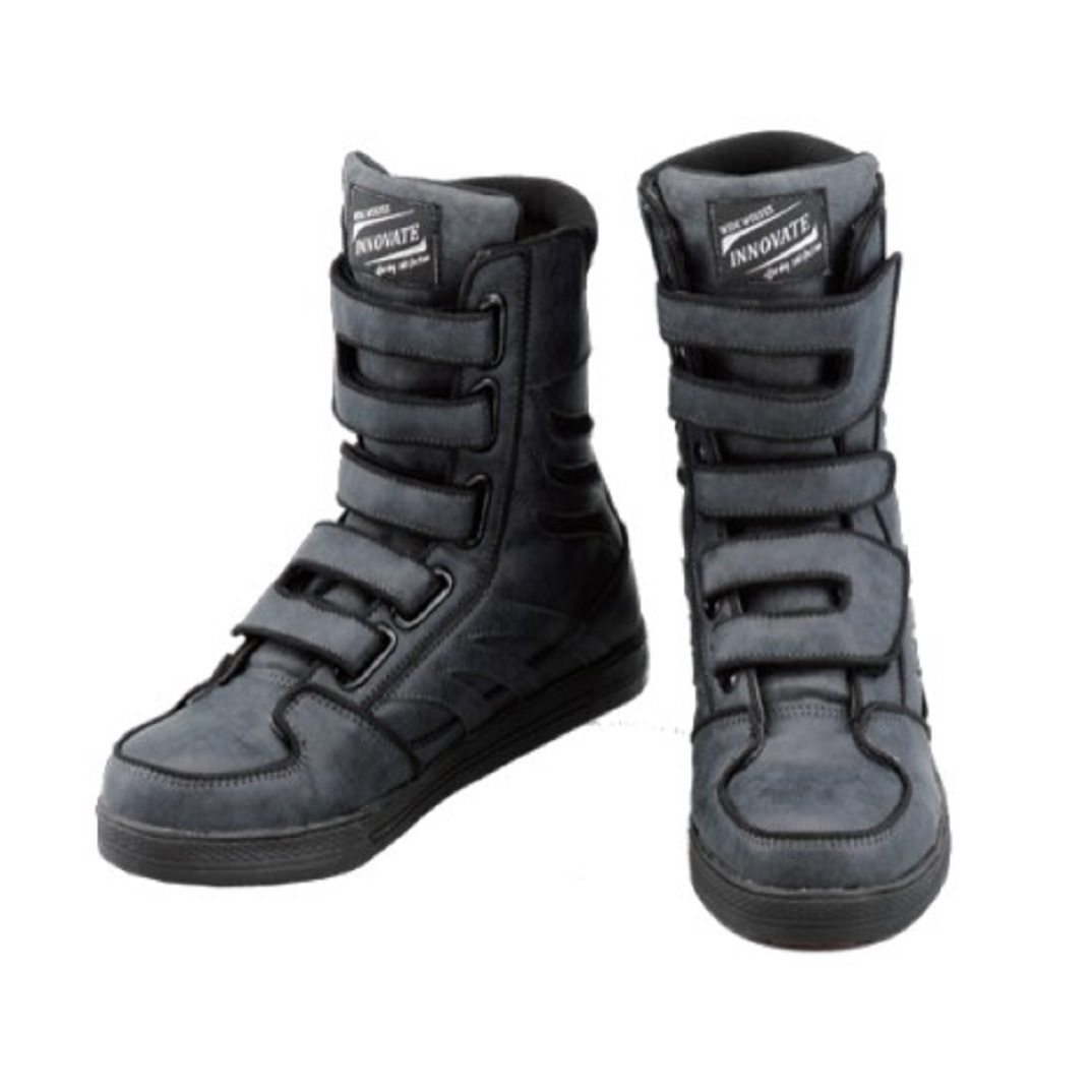 セーフティシューズ ワイドウルブスイノベート ワークブ-ツ マジックベルト WW-572Bシリーズ ネイビ-グレー