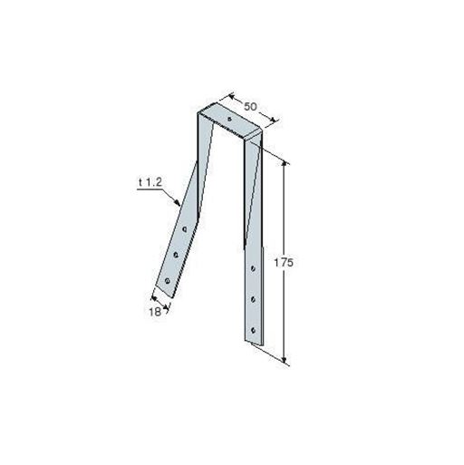 お買い得《数量限定3ケ-ス》くら金物 SS 50mm×175mm×1.2mm