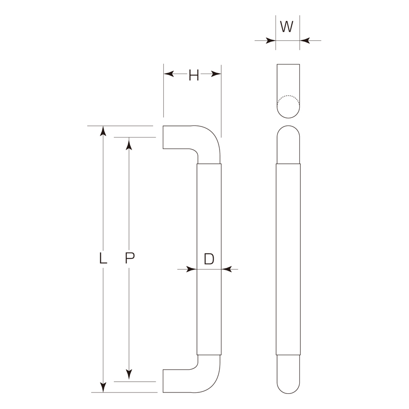 ネオツルギハンドル(両面用)(30φ) W-514