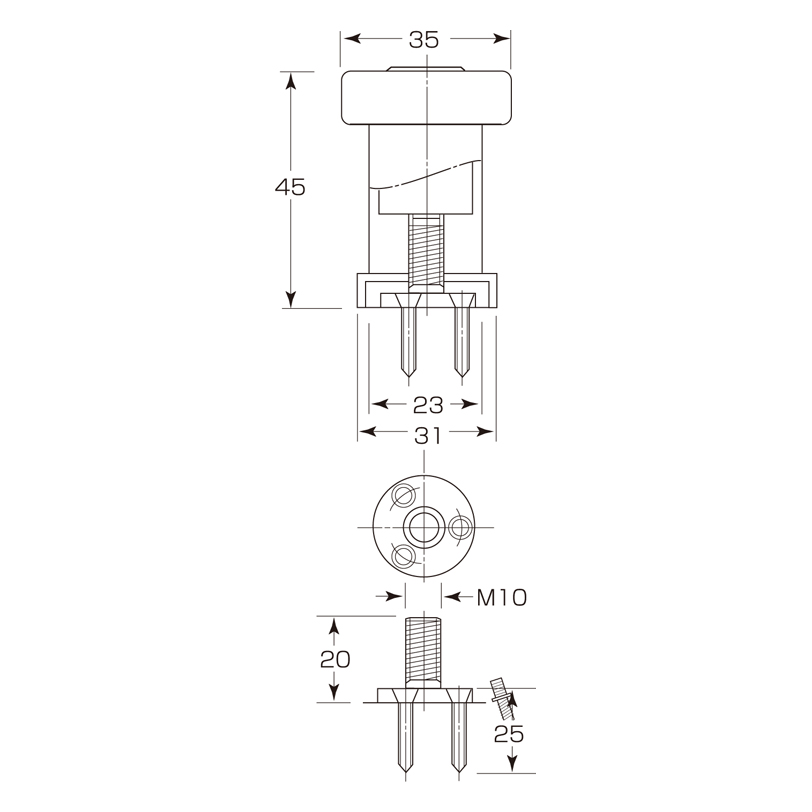 チモール戸当 D-410