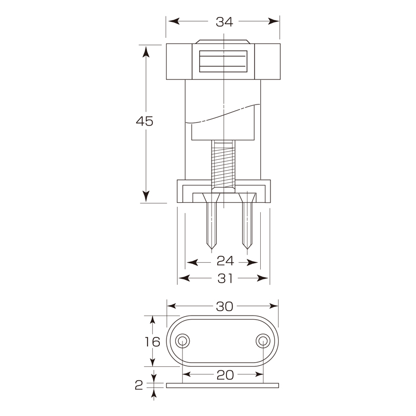 マグネット戸当 D-470