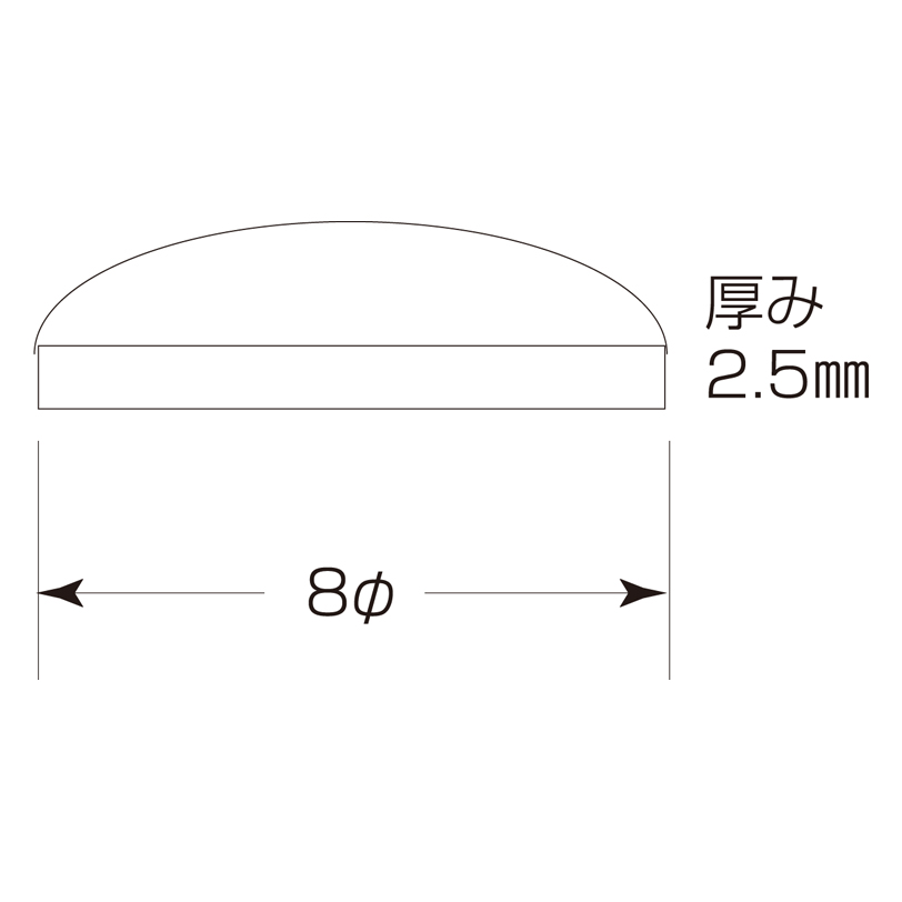 クリアークッション P-008 1シート100個入
