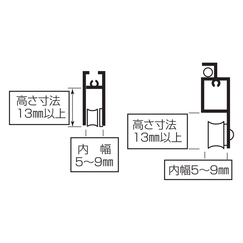 サッシ用取替戸車 M5(A)013型