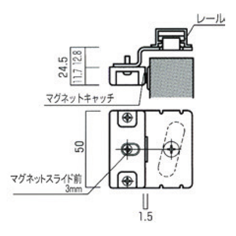 開き戸当り MO-40