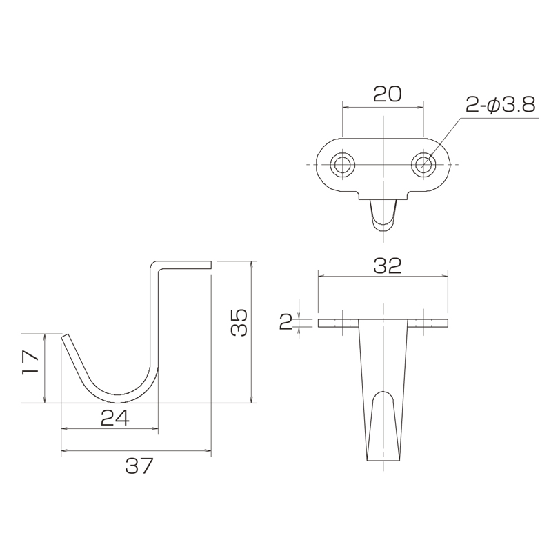 ステンレスフック TYPE-4 S-757