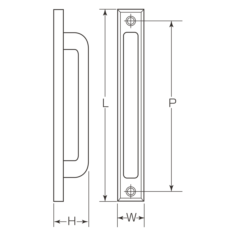タモウッド みやび座付取手 W-331