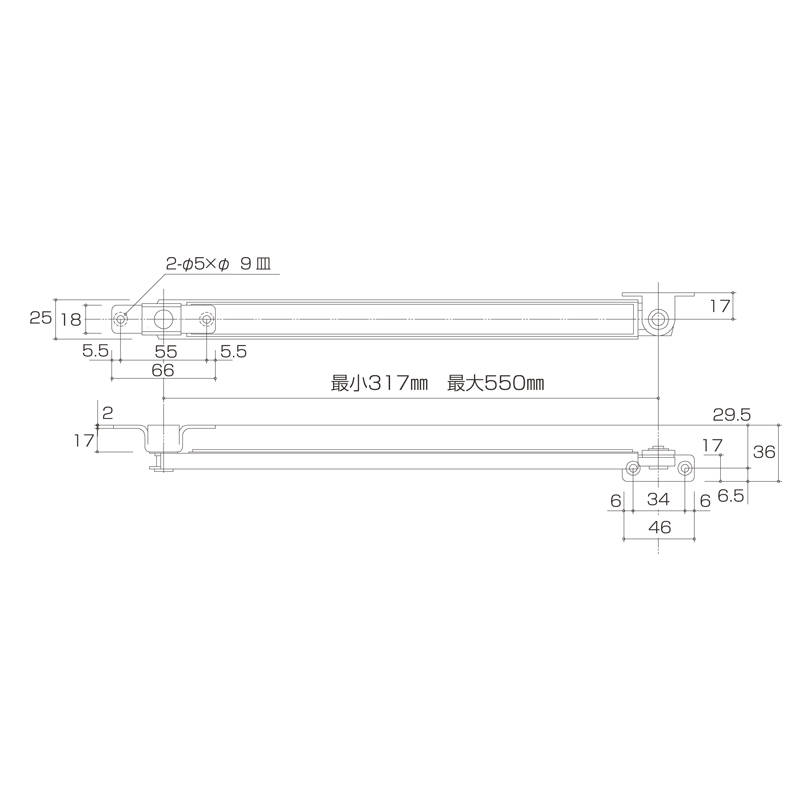 ステンレス ドアストッパー(高受型)(完全ストップ機能付) S-356