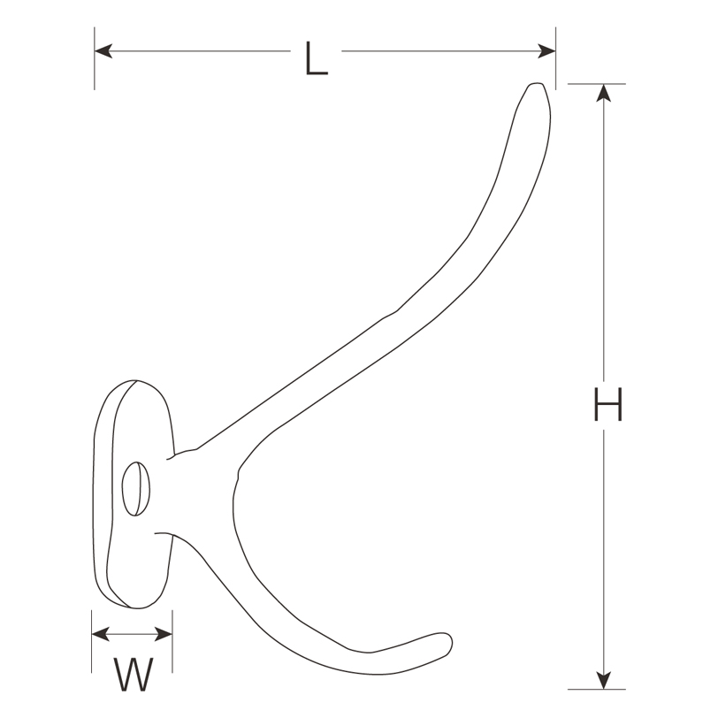 BHG051 000 アンティ-クフック BHG051 000 丸喜金属 W：31mm L：67mm H：92mm  業務用建材・建築資材の通販サイト【ソニテック】