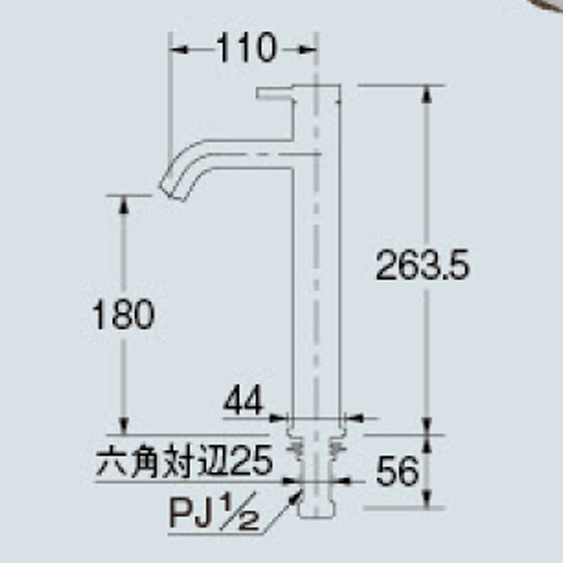 立水栓（ミドル） 716-891-13 カクダイ | 業務用建材・建築資材の通販サイト【ソニテック】
