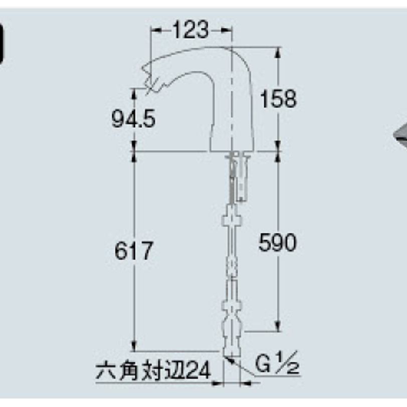 センサー混合栓 713-401 カクダイ | 業務用建材・建築資材の通販サイト【ソニテック】