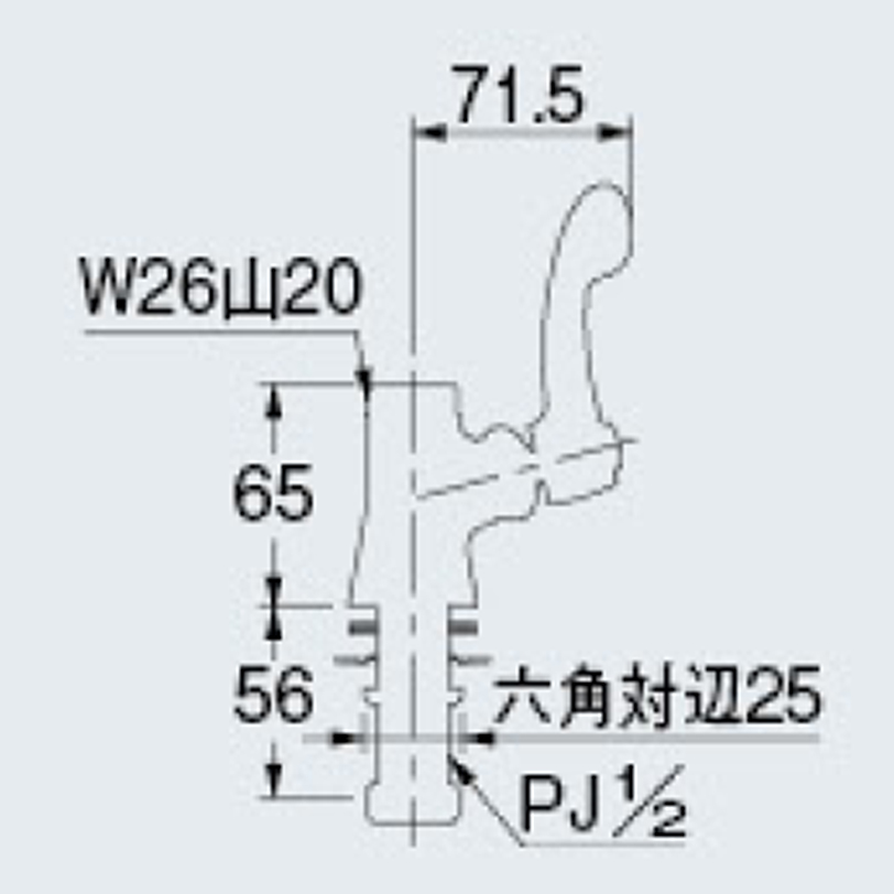 立形自在水栓本体 700-744-13
