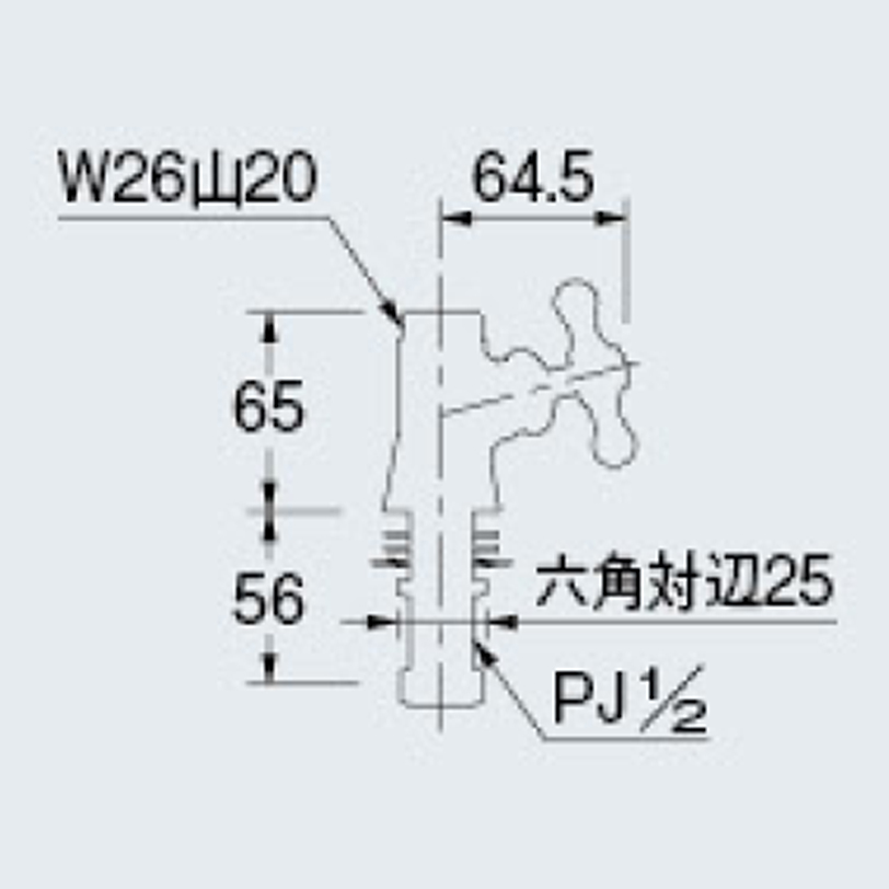 【廃番商品】立形自在水栓本体 700-743-13