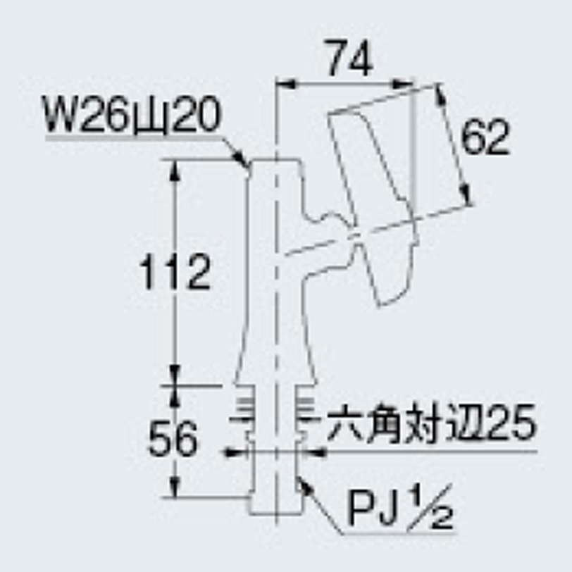 【廃番商品】厨房用立形自在水栓本体(どっか~ん) 700-787-13