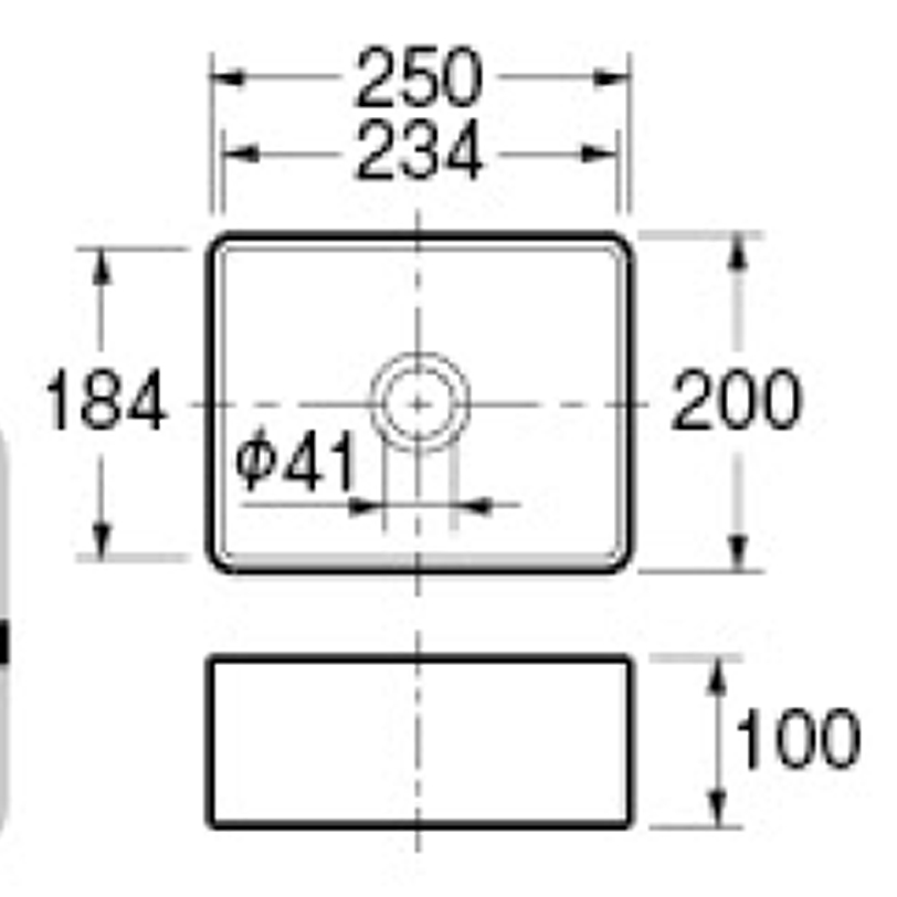 【廃番商品】角型手洗器 493-174-W