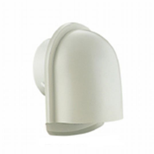 お買い得《数量限定6セット》U型フード付ガラリ B-100UV-I (網無･アイボリー)【３個/セット】