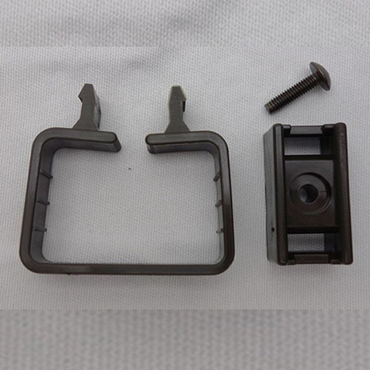 カーポート用雨樋部品 角型サドルバンド受 45X30 ビス付 ブロンズ/ブラック/ホワイト