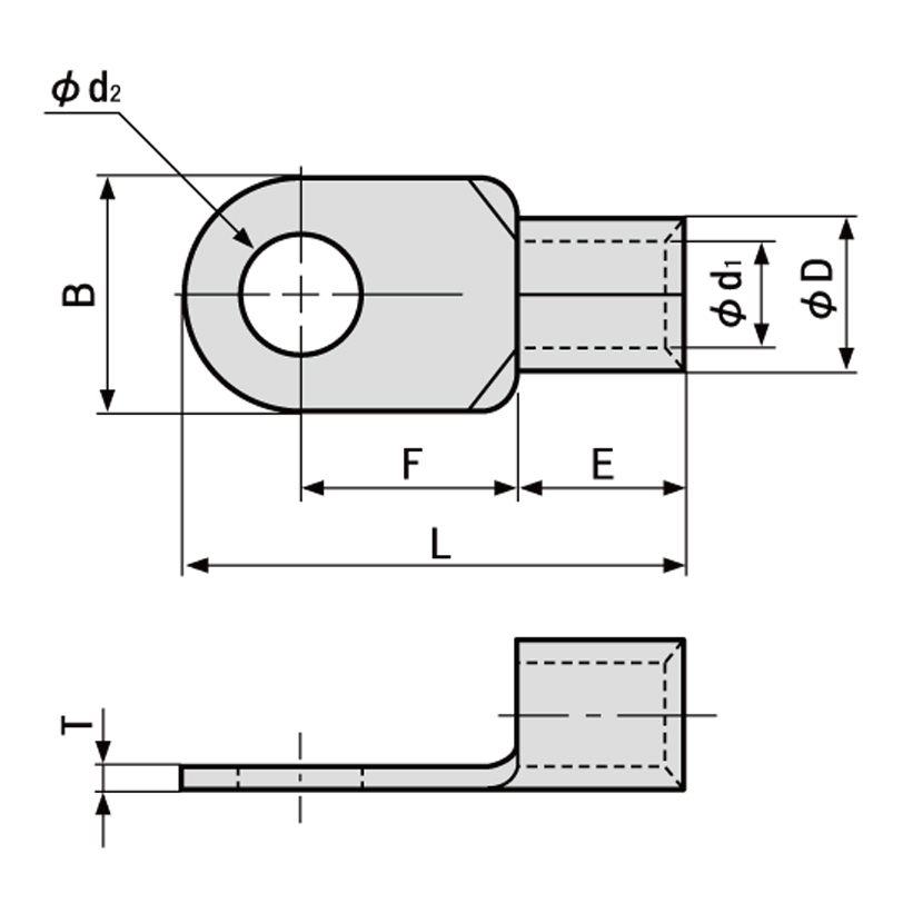 ◇限定Special Price 裸圧着端子 丸形 R形 R6010TMNL R60-10 60SQ ネジ径10 バラ売り クレシード CLESEED 