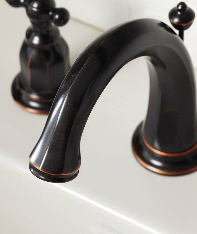 KOHLER ケルストン 2ハンドルワイドスプレッド 洗面用水栓 K-13491-4-2BZ 吐水D114XH98 オイルラブドブロンズ