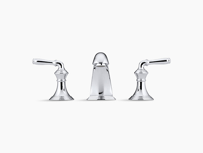 KOHLER デボンシャー 2ハンドルワイドスプレッド 洗面用水栓 K-394-4-CP 吐水D162XH86 ポリッシュドクローム