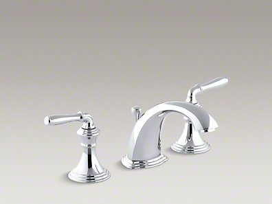 KOHLER デボンシャー 2ハンドルワイドスプレッド 洗面用水栓 K-394-4-CP 吐水D162XH86 ポリッシュドクローム