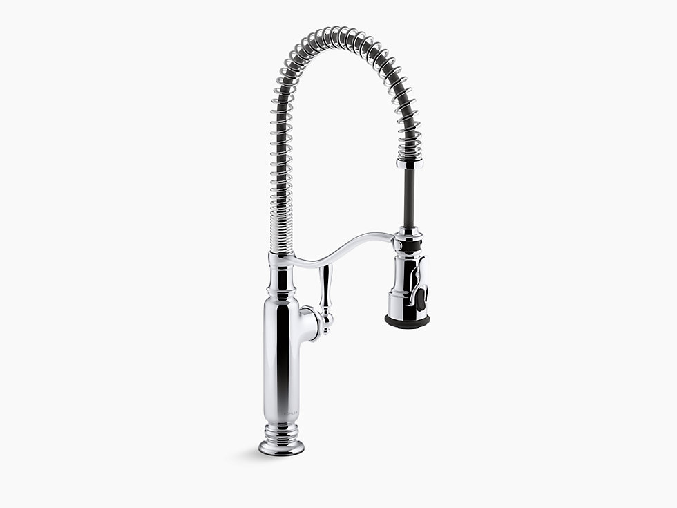KOHLER トゥールナン シングルレバー キッチン水栓 K-77515-CP 吐水D254XH241 ポリッシュドクローム