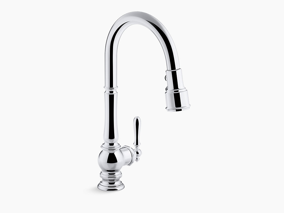 KOHLER アーティファクツ シングルレバー キッチン用混合水栓 K-99261-CP 吐水D194XH217 ポリッシュドクローム