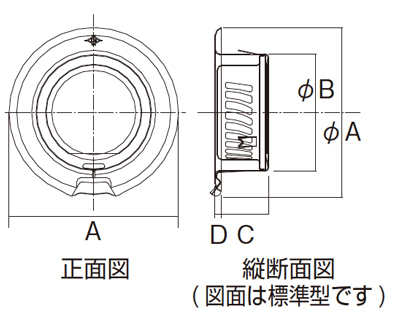 換気製品 フラッティ 標準/防火100φ/150φ