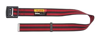 胴ベルト アルミワンフィンガー黒バックル ボーダー柄 BA S110/M125/L145 