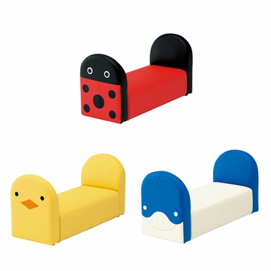 omoio（水上） キッズベンチ テントウムシ・ヒヨコ・クジラ  KS-KB  W900×D360×H470×SH220mm(納期約3~4週間）