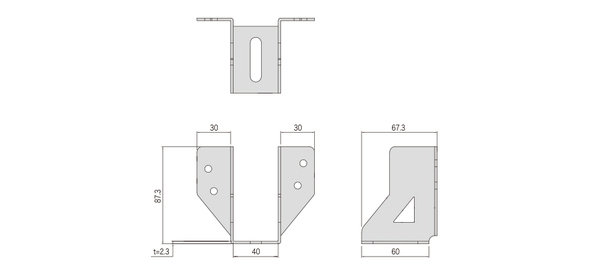 カナイ 建材 金物 安全君(仮設用根太受け金物)204・206用 - 3