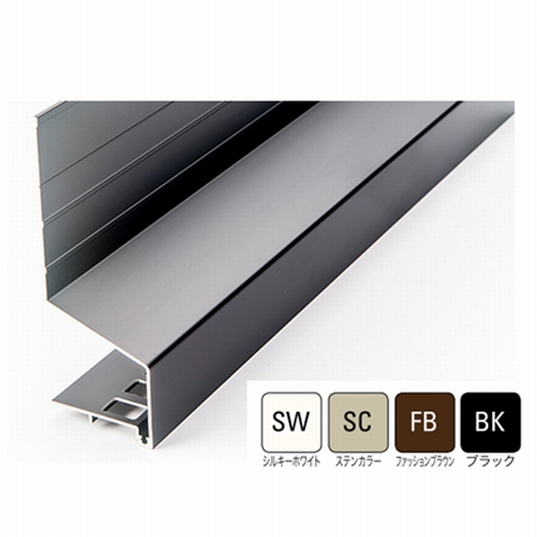 防鼠付水切り（アルミ製）WMA-210 出幅36ｍｍ×3750ｍｍ