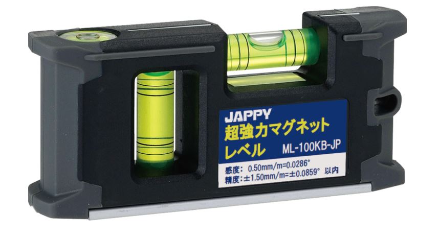 ML-100KB-JP 超強力マグネットレベル ML-100KB-JP JAPPY W100×D22×H46  業務用建材・建築資材の通販サイト【ソニテック】