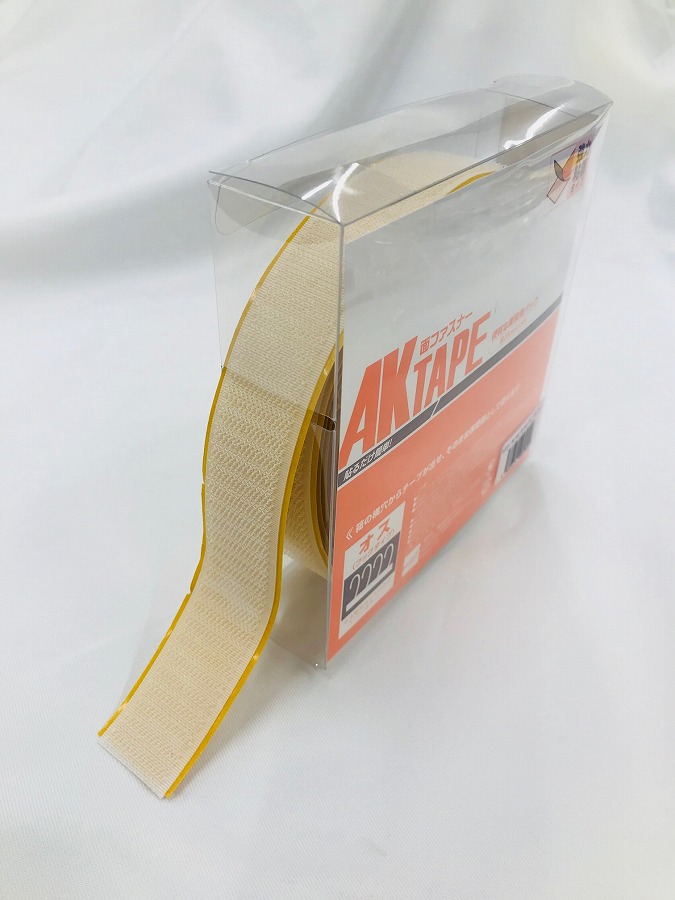 【廃番商品】AKテープ粘着付 25mm×5m オス/メス ブラック