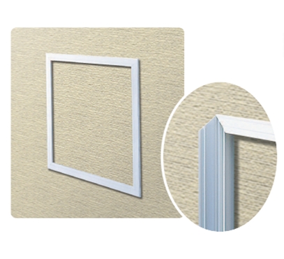 ビニール壁用点検口枠(12.5mm用) WH150-12 180mm×180mm ホワイト~