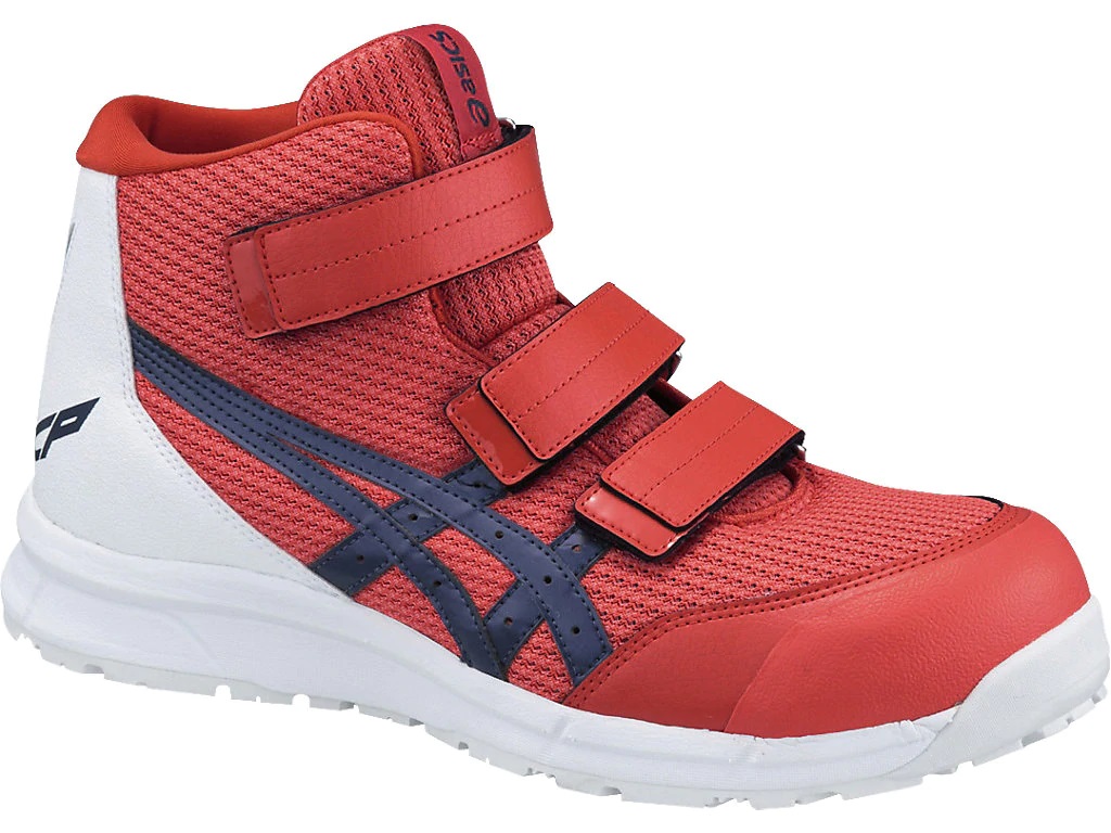 作業用靴 ウィンジョブ CP203 FCP203 0649 チェリートマト×インディゴブルー