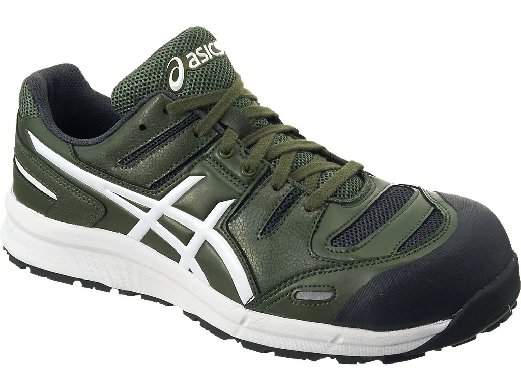 作業用靴 ウィンジョブ CP103 FCP103 7901 チャイブグリ-ン×ホワイト