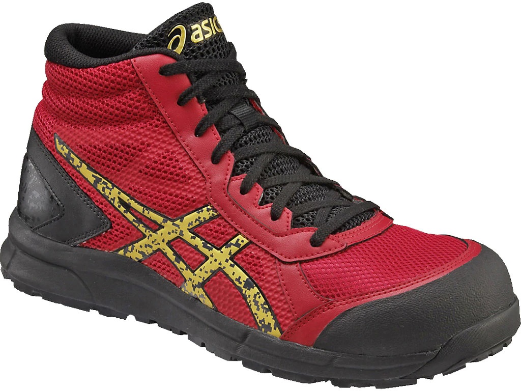 【廃盤】安全靴 ウィンジョブ CP104 FCP104 2394 トゥルーレッド×ゴールド