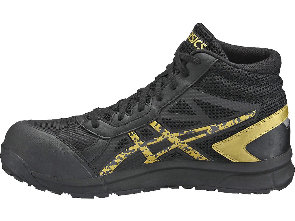 安全靴 ウィンジョブ CP104 FCP104 9094 ブラック×ゴールド