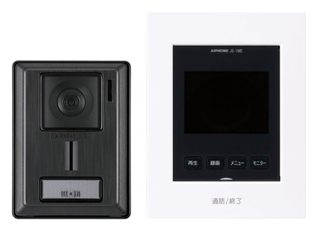 テレビドアホンセット（録画機能付）  JS-12E 3.5インチカラ-モニタ-