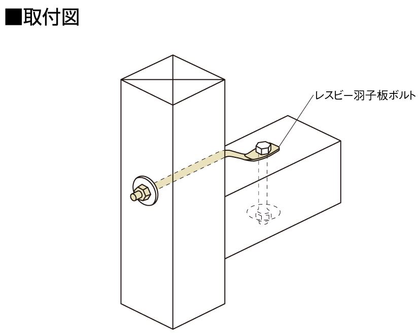 レスビー羽子板ボルト LSB・E2 L=280 BXカネシン 業務用建材・建築資材の通販サイト【ソニテック】