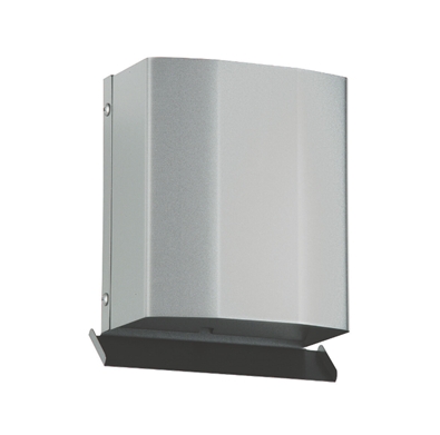 角・深型フード付 100φ～250φ　網付（10メッシュ） N-100KD-A10～250KD-A10 下部開放タイプ  シルバーメタリックライト