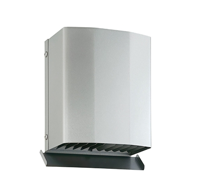 角・深型フード付 100φ～250φ　網付（10メッシュ） N-100KD2-A10～250KD2-A10 下部ルーバータイプ  シルバーメタリックライト